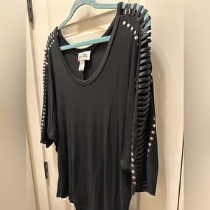 Designer Black Dolman Top by Joseph Ribkoff